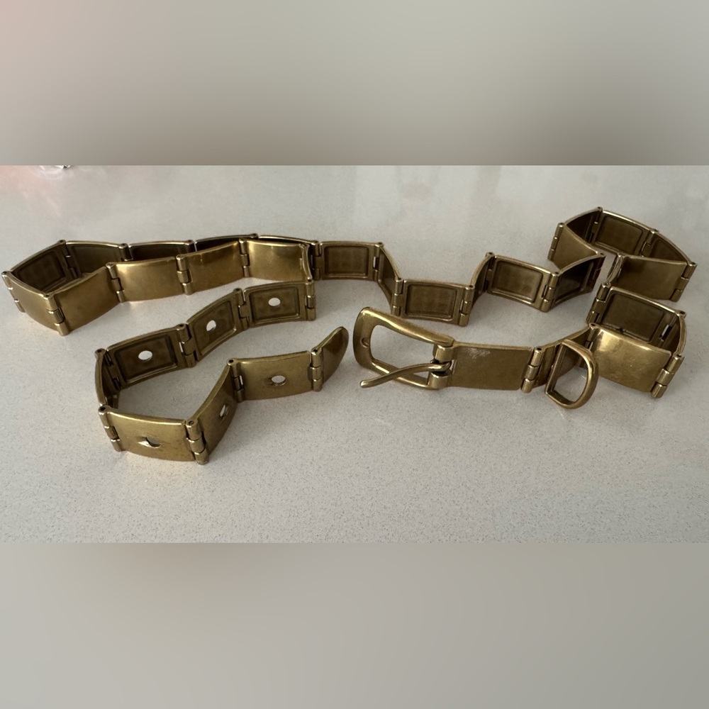 Vintage - Gold metal belt 42 & 1/2 inches long